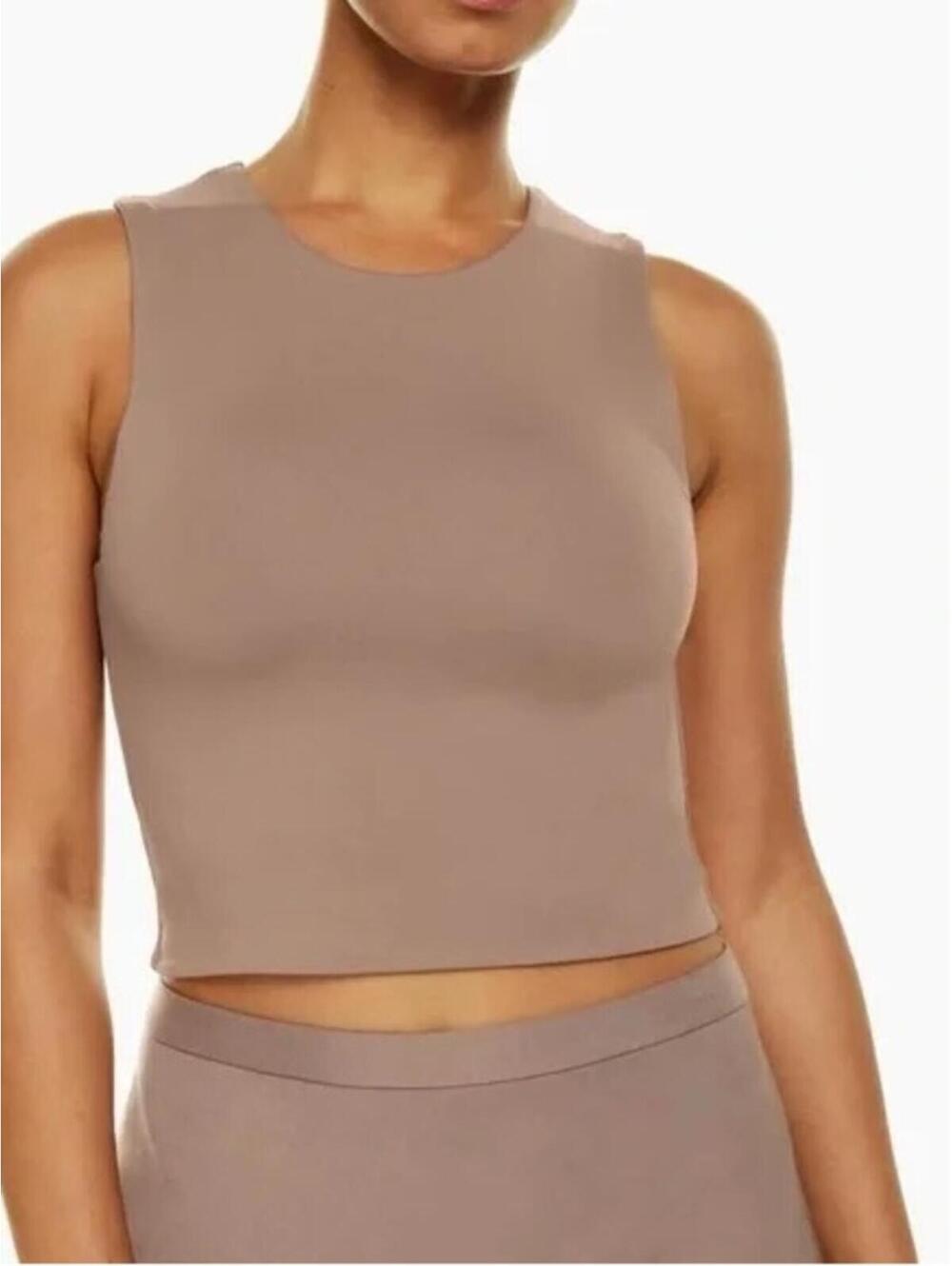 Aritzia Babaton Contour Muscle Tank - Tan - XS